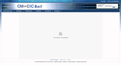 Desktop Screenshot of cm-cic-bail.com